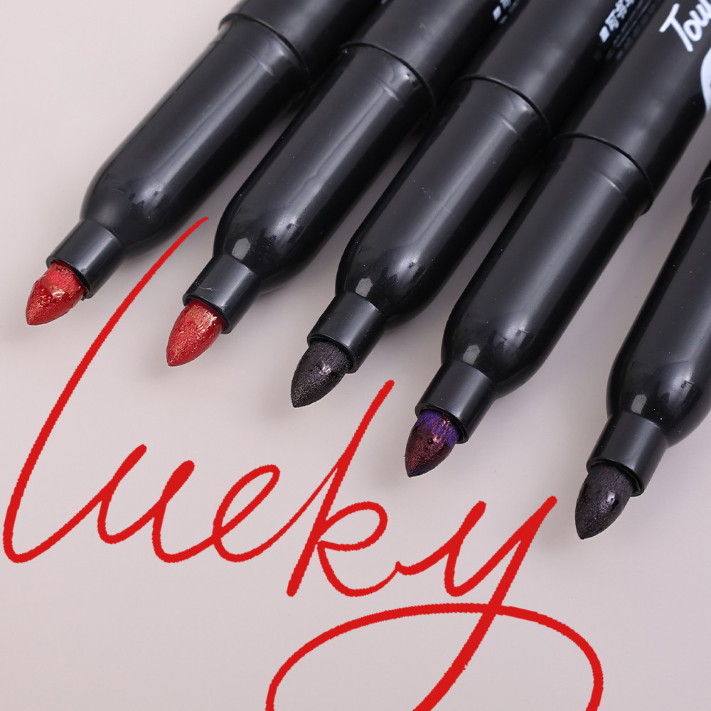 1/2/3 ชิ้น ปากกามาร์กเกอร์ Oile - ปากกามาร์กเกอร์ Fine Point กันน้ําสําหรับแก้ว หนัง ไม้ - หมึก Sketch ปากกาเครื่องเขียน Art อุปกรณ์การเรียน