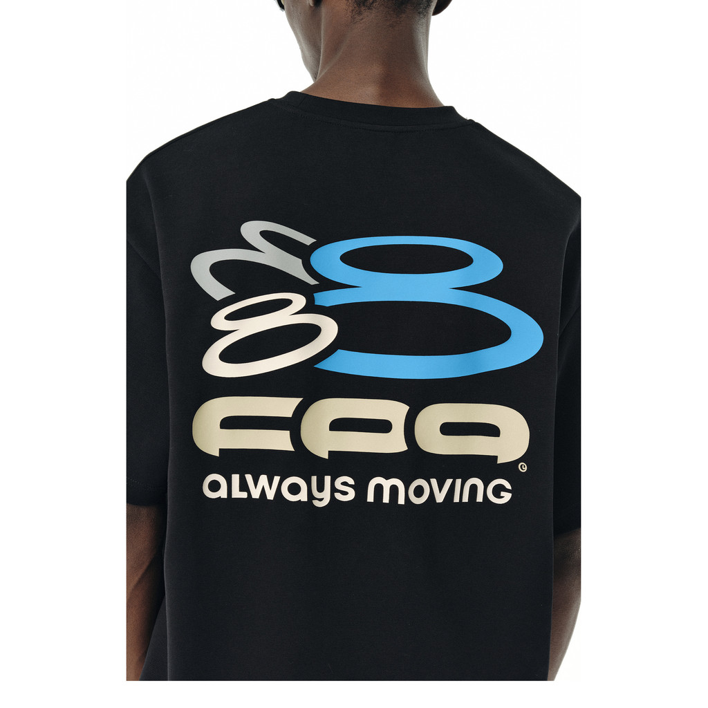 FPA สีโลโก้พิมพ์ PLUS ขนาดเสื้อยืดแขนสั้นแบรนด์อินเทรนด์หลวมฤดูร้อนรอบคอคู่ PLUS ขนาดเสื้อยืดแขนสั้น