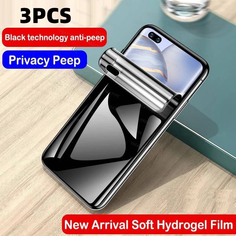 3pcs HD Anti Spy ความเป็นส่วนตัว Hydrogel ฟิล์มสําหรับ Umidigi Power One 7S 7 5S 5 G9T G9C G9A G5A G
