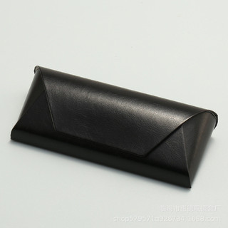 กล่องใส่แว่นตาหนัง วินเทจ กระเป๋าเก็บแว่นกันแดด  กล่องแว่นตาแบบพับได้ พร้อมส่ง