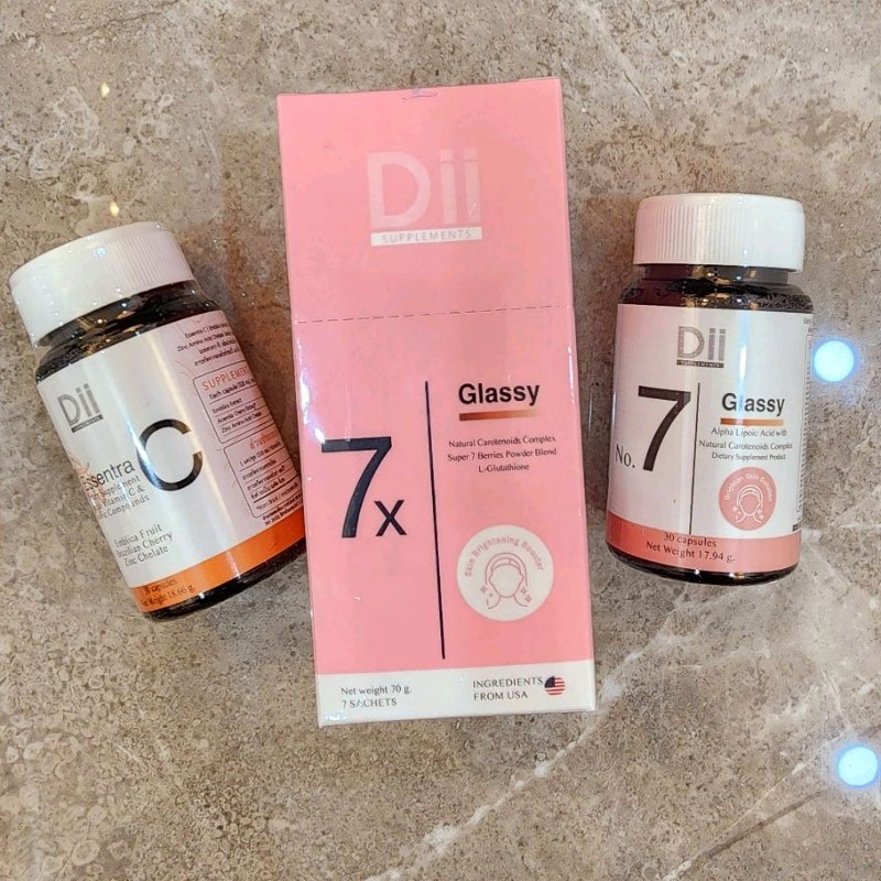 Dii Essentra C (30/60 แคปซูล) /Dii No.7x Glassy (7 ซอง) / Dii No.7 Glassy (30แคปซูล) วิตามินบำรุงผิว