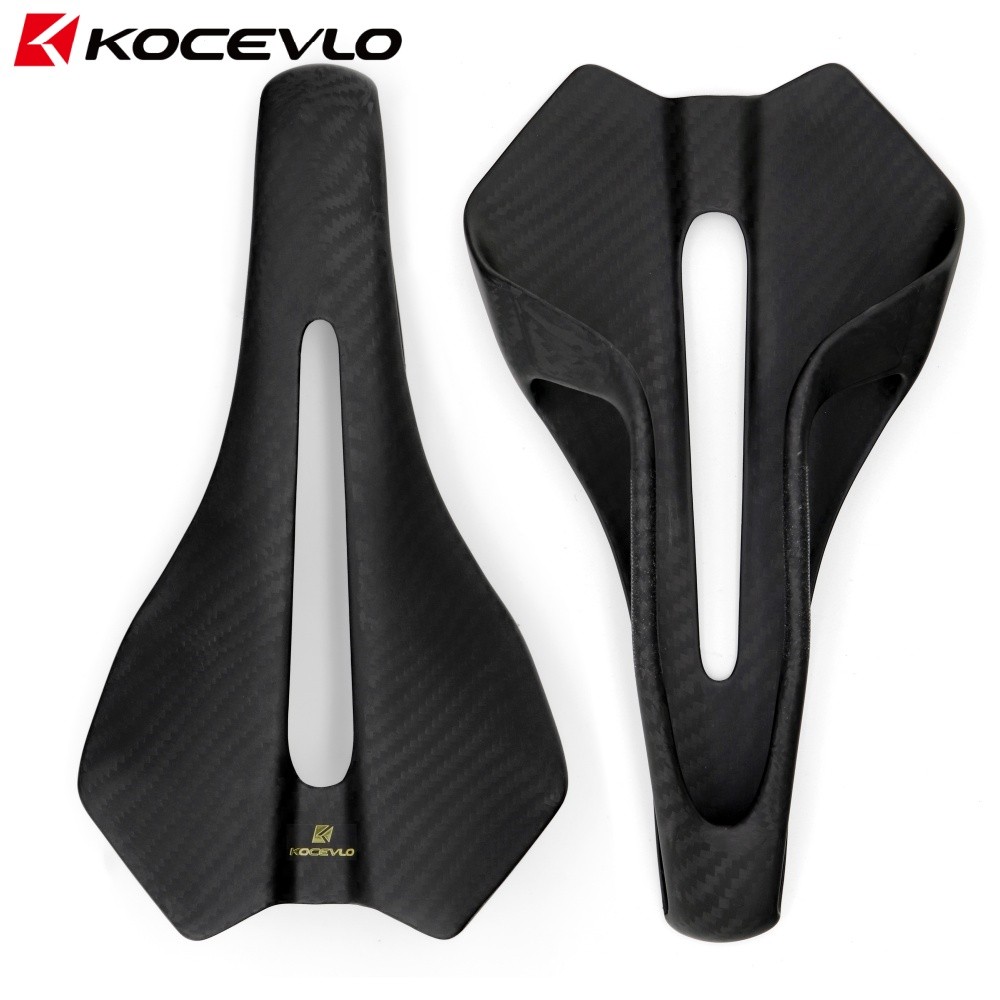 KOCEVLO อานจักรยาน MTB จักรยานเสือหมอบคาร์บอนแบบบูรณาการ Ultralight เบาะรองนั่งจักรยาน Racing อาน