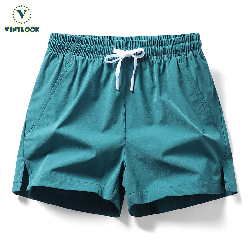 Vintlook Sports Pants Mens Quick-Drying Short Running Pants Elastic Basketball Shorts