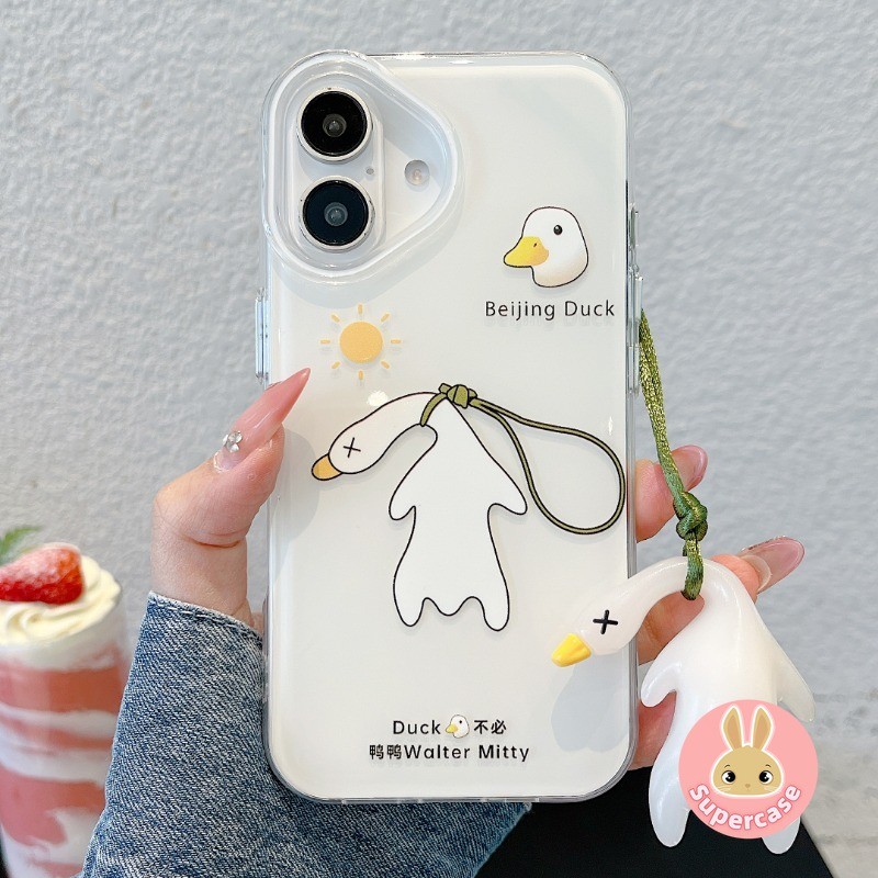 เป็ดตลกเคสโทรศัพท์สําหรับvivo V40 V30 V29 V27 V20 Pro Lite V27e V23 V21 4G 5G V21s V17 Neoปลอกใสเป็ด