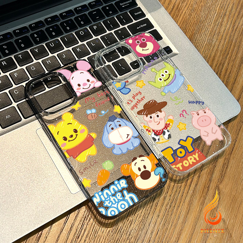 สำหรับ iphone 13 11 12 เคสไอโฟน 15 16 14 PRO MAX X XS MAX XR 7/8PLUS ตัวการ์ตูน แอปเปิ้ลโทรศัพท์ ส่งจากไทย เรืองแสง