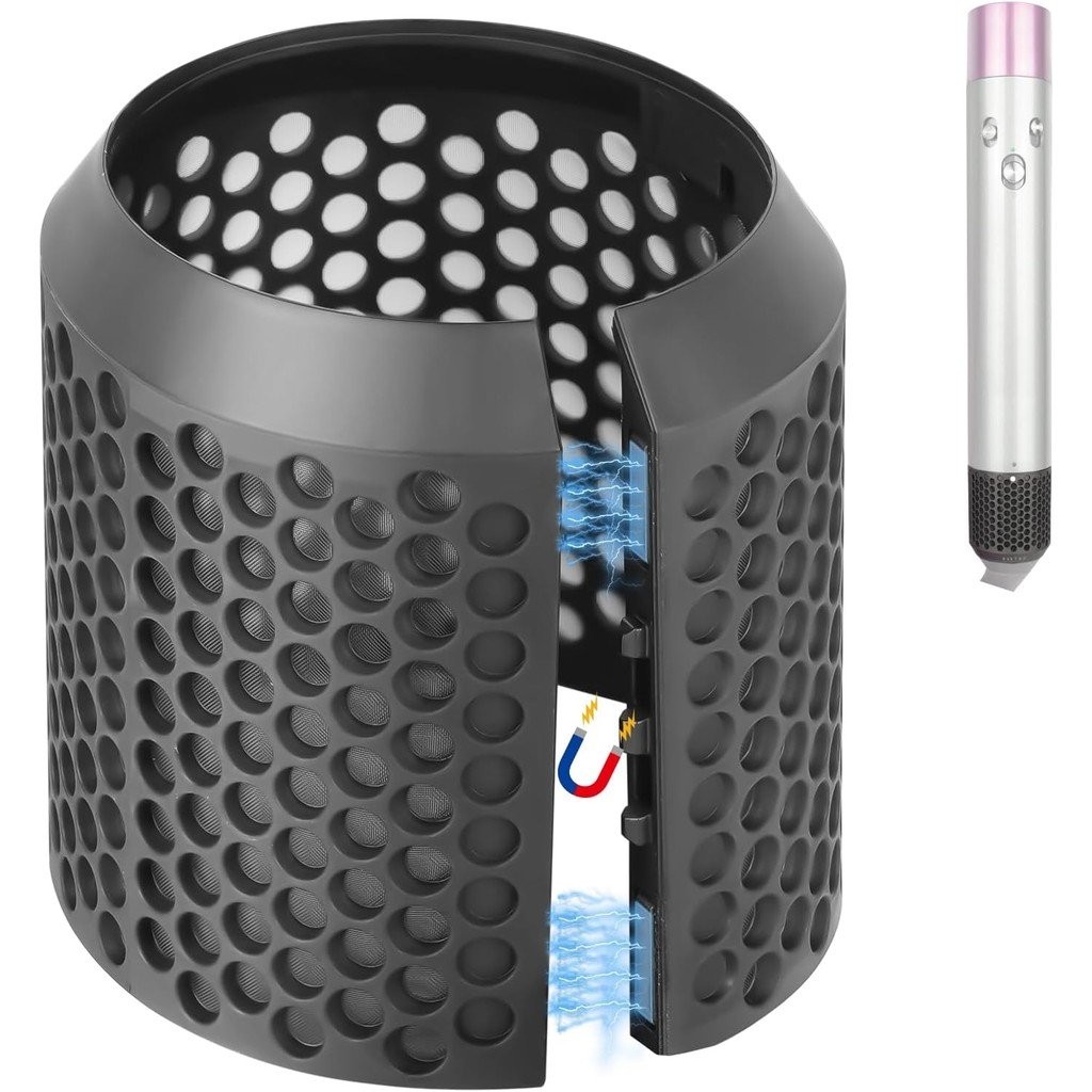 ฝาครอบกรองภายนอกสำหรับเครื่องจัดแต่งผม Dyson Airwrap HS01 HS05, อุปกรณ์กรองแม่เหล็กที่เข้ากันได้กับเครื่องจัดแต่งผม Airwrap