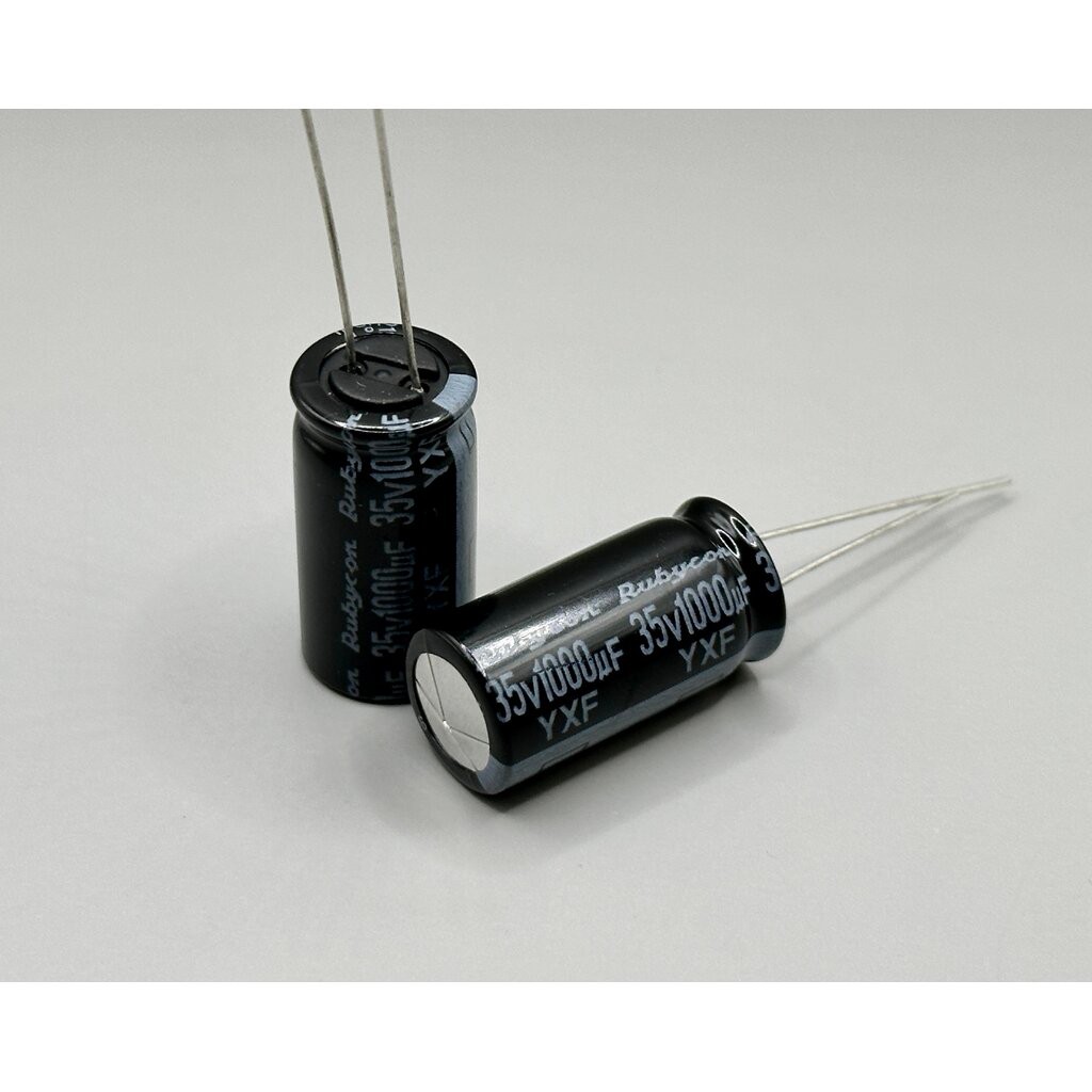 (1ตัว) [E-CAP] 1000uF/35V 105ºC Rubycon YXF 12.5x25mm P=5mm
