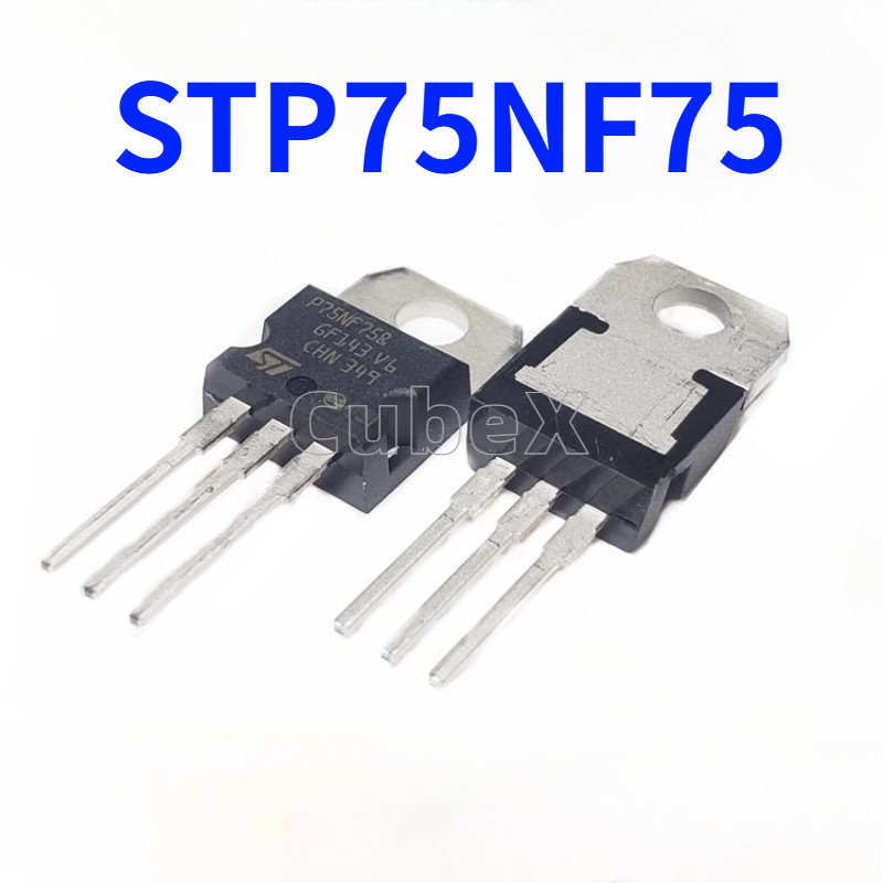 5 ชิ้นเดิม STP75NF75 P75NF75 TO-220 แพคเกจ N-Channel Power MOSFET 75 V/75A Low RDS (on) Field Effect