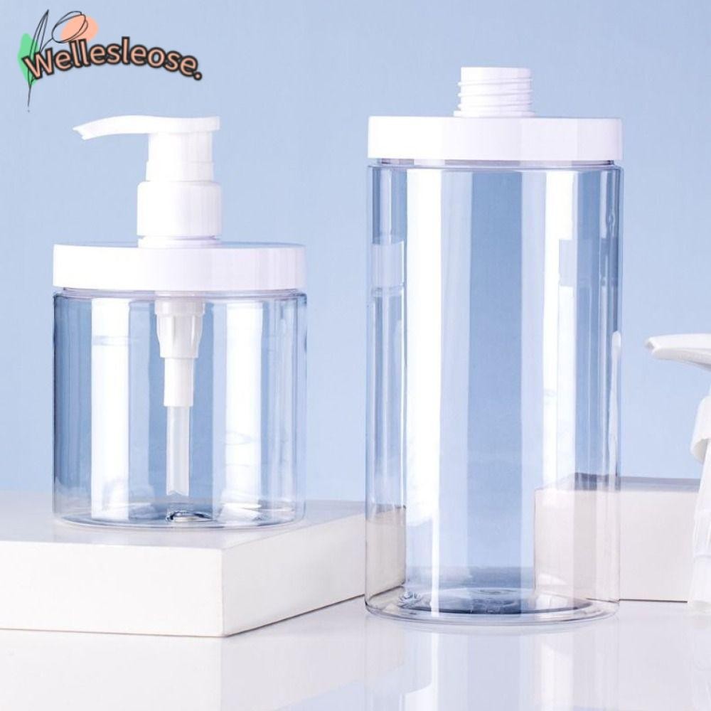 เครื่องจ่ายสบู่เหลวเวล, เครื่องจ่ายขวดปั๊มปากกว้างรีฟิล, ขวดนม PET 500/1000ml ความจุขนาดใหญ่สําหรับแชมพูคอนดิชั่นเนอร์โลชั่น