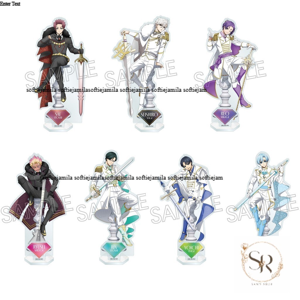 (KNIGHT) Standee BLUE LOCK โมเดลอนิเมะจิบิ รูปปั้นไมก้าอะคริลิคในการตกแต่งที่ไม่ซ้ําใคร