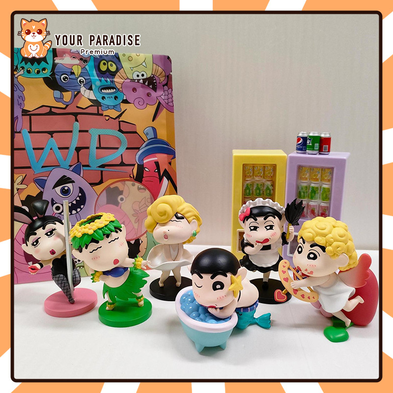 ของเล่นฟิกเกอร์ Crayon Shin Chan ตลกจากซีรีส์ Cos กล่องตาบอด สร้างสรรค์ เฟอร์นิเจอร์ ตกแต่ง โมเดลฟิกเกอร์อนิเมะ Shin Chan ของขวัญวันเกิดสำหรับผู้หญิง
