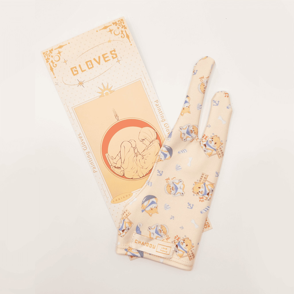 IPad น่ารัก 手套 防 hand Reten De De De Depor Shakage Beauty Artes二指平IPad วาดถุงมือน่ารัก สัมผัสต่อต้าน