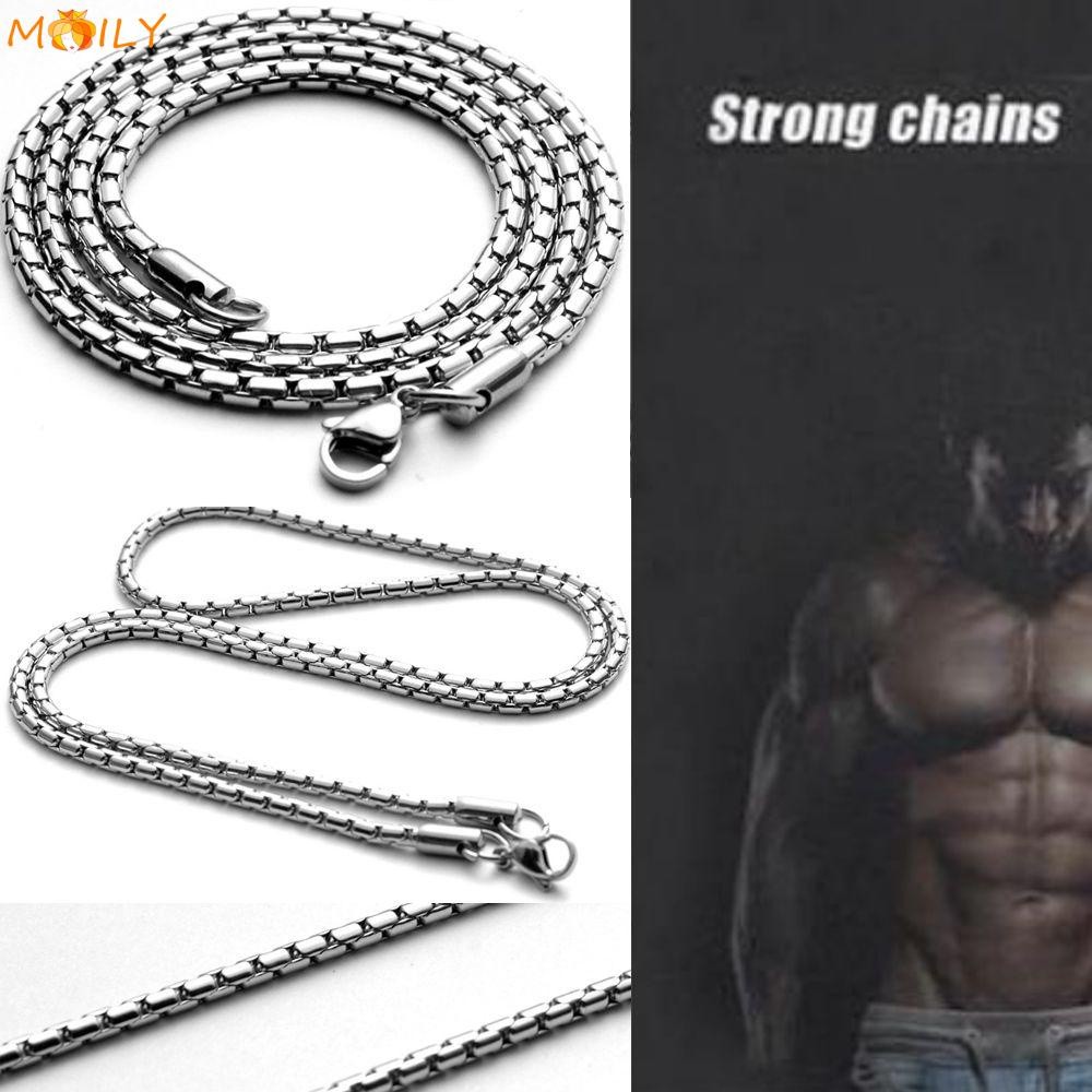 JT8 MOILY สร้อยคอสแตนเลส Party ผู้หญิงผู้ชาย Hip Hop Statement