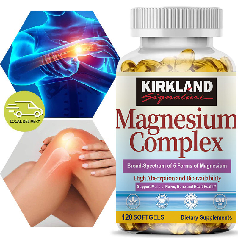 KIRKLAND Magnesium Complex Capsule นอนหลับสบาย ช่วยให้กล้ามเนื้อและกระดูกแข็งแรง