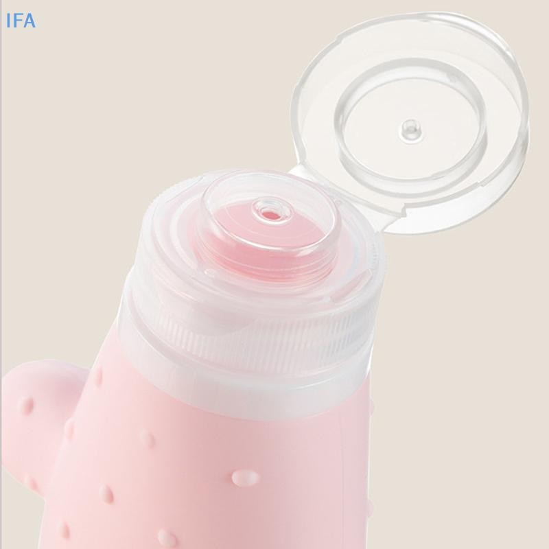 IFA 90ML Travel Botttle ขวดรีฟิลโลชั่นซิลิโคนอ่อนนุ่มแชมพูคอนเทนเนอร์โลชั่นเครื่องสําอางบีบหลอดที่ว่างเปล่า Sub-Botling ดี