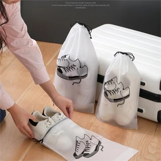 แบบพกพารองเท้า Drawstring Pouch / Travel Clothes Organizer Storage Bag / กันน้ํานํากลับมาใช้ใหม่ได้