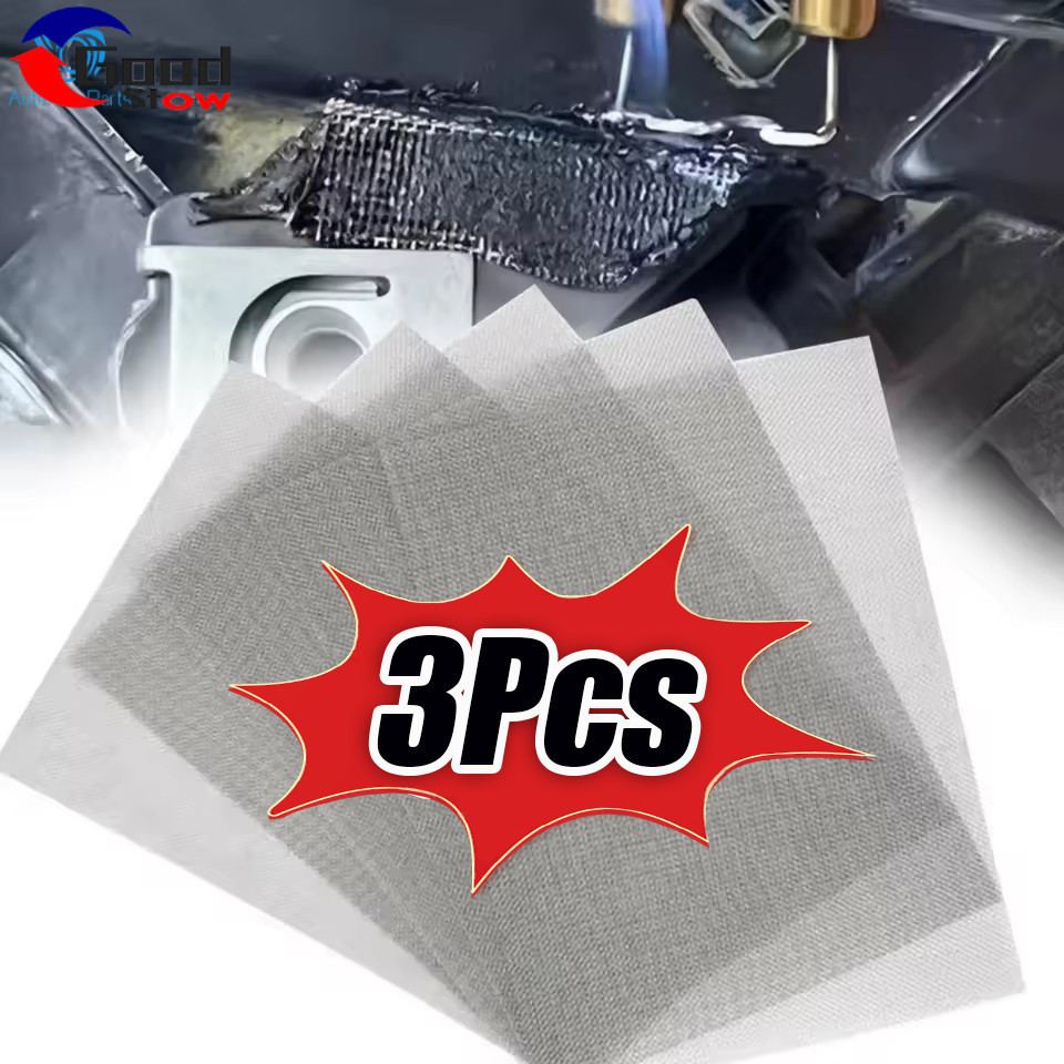 [3-5 วันมาถึง] ตาข่ายซ่อมกันชนรถยนต์สแตนเลส 20x15 ซม.,