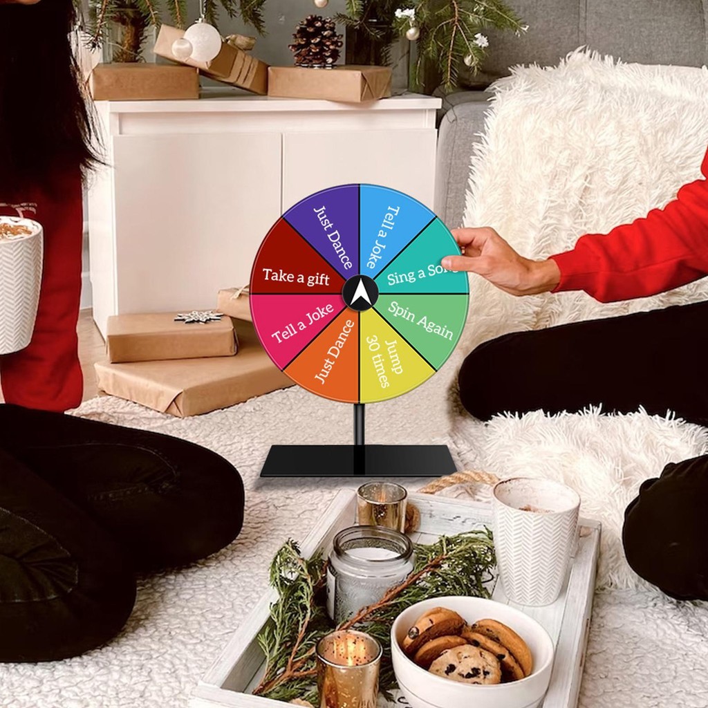 Spin Prize Wheel Dry Eraser Spin Wheel Spinner เกมสีรูเล็ตล้อรวมโต๊ะรางวัลล้อ voijeth