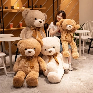 Oldlaiben ตุ๊กตาหมีตัวใหญ่ 90/120/160cm ขนนุ่ม น่ารักมาก ของขวัญให้แฟน วาเลนไทน์ ปัจฉิม หมีขนนุ่ม