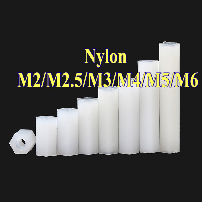 Nylon Spacer สีขาว FF เสารองบอร์ด ไนลอน เมียเมีย DIY รูปที่ 8