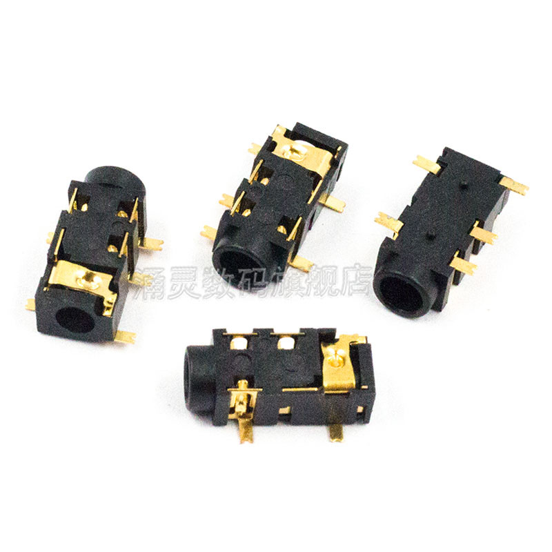 Pj-327a Gold-Plated Patch ซ็อกเก็ตหูฟัง 3.5 มม.ซ็อกเก็ตเสียง 3+2 5 Pins PJ327