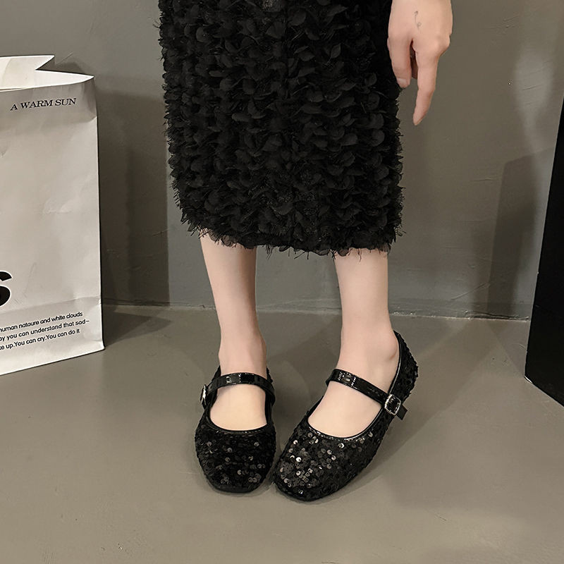 Mary Jane Shoes Soft Sole Peas Shoes French Casual Summer Premium
