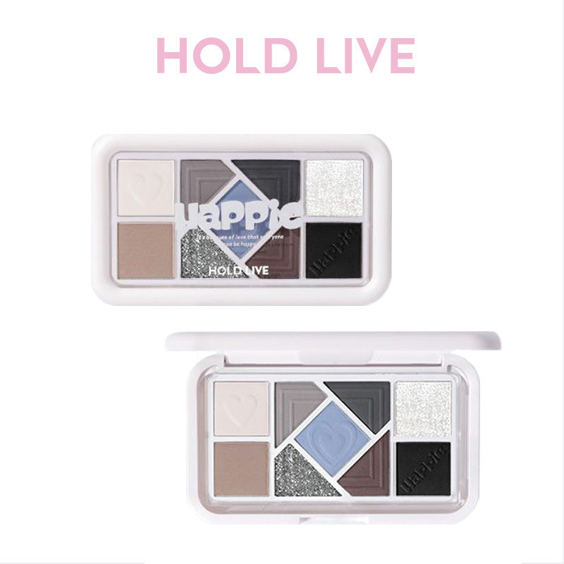 Hold LIVE Small Pink Frame พาเลทอายแชโดว์เก้าสี Pearlescent Matte สามมิติ Brightening Contouring Dopamine One Pal