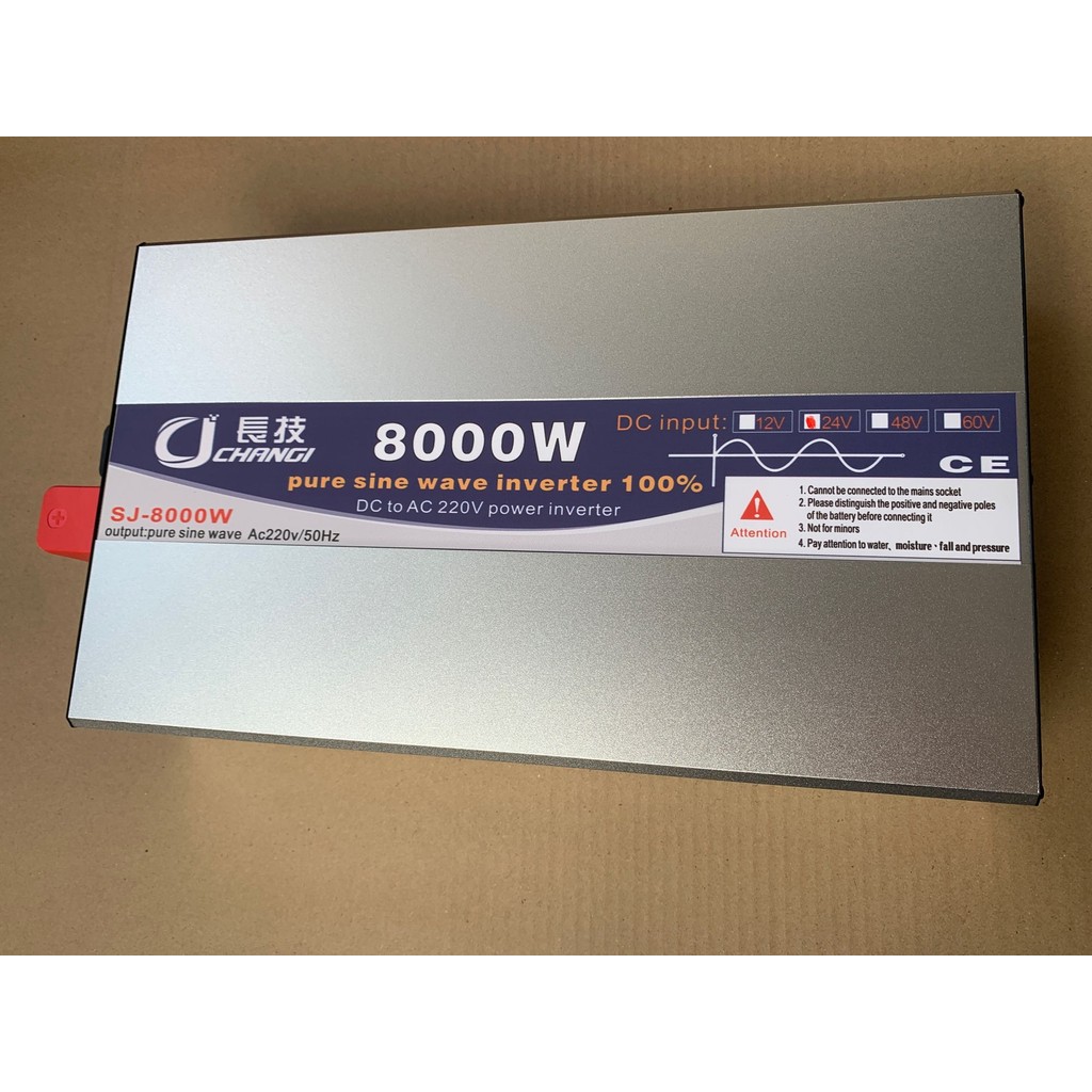 inverter 8000w12v/24v/48v/72v หน้าจอดิจิตอล CJ Inverter pure sine wave เครื่องแปลงไฟฟ้า