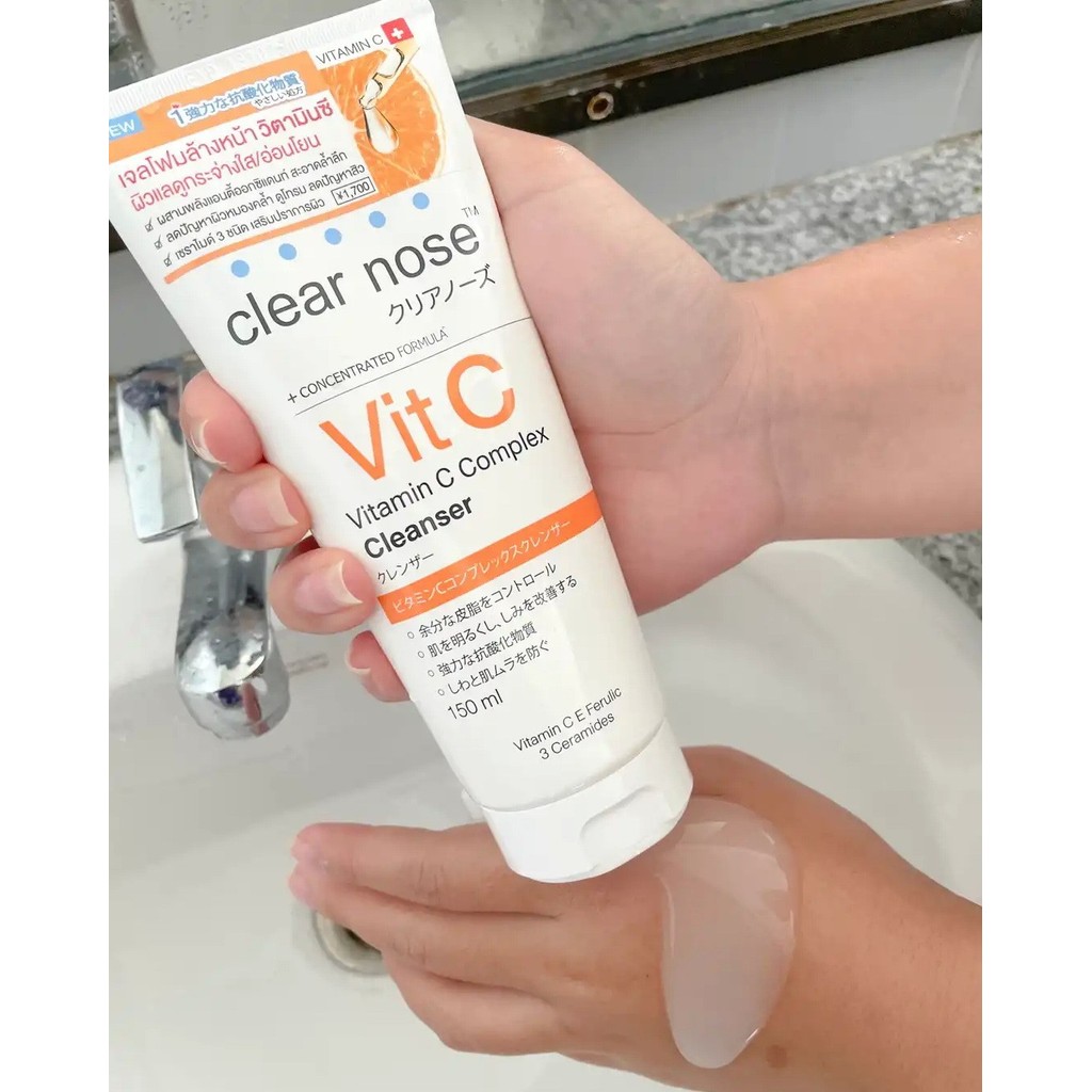 🔥แท้/ถูกที่สุด/ไลฟ์ทุกวัน🔥(1หลอด) Clear Nose Cleanser เคลียร์โนส โฟมล้างหน้า 150ml. รูปที่ 7