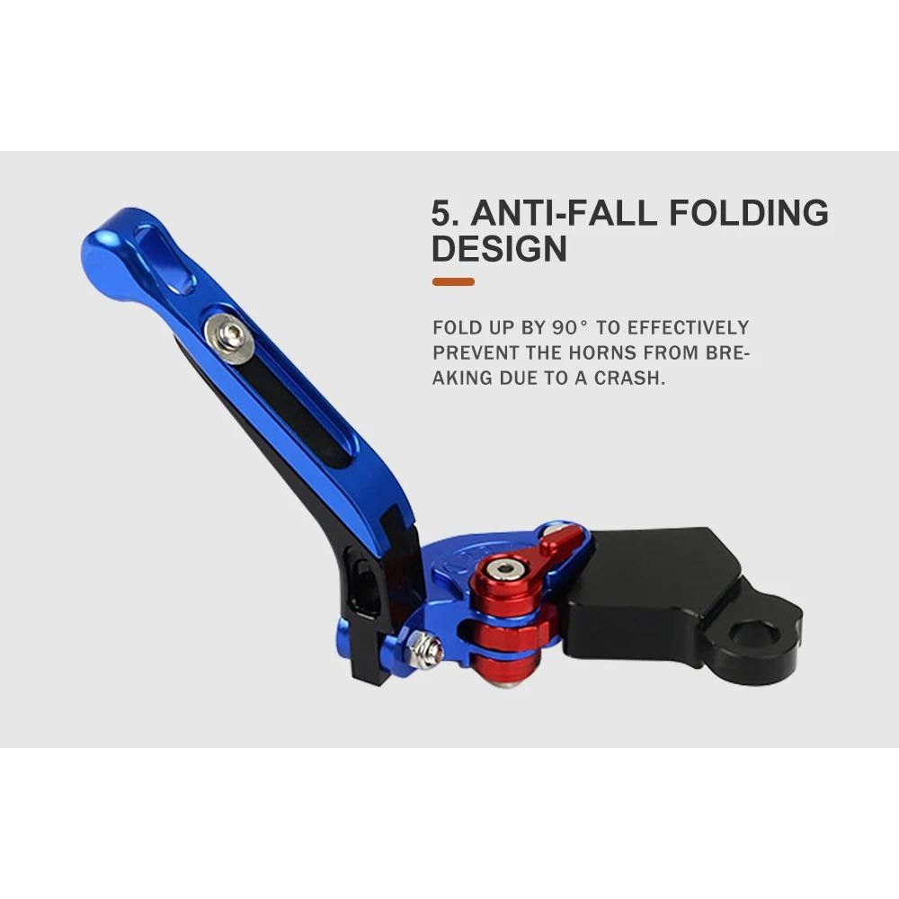 เหมาะสำหรับ Honda CBR500R CB500F CB500X คันคลัตช์ คันเบรค พับได้ อุปกรณ์ตกแต่งรถมอเตอร์ไซค์อลูมิเนียมอัลลอยด์ - รูปที่ 5