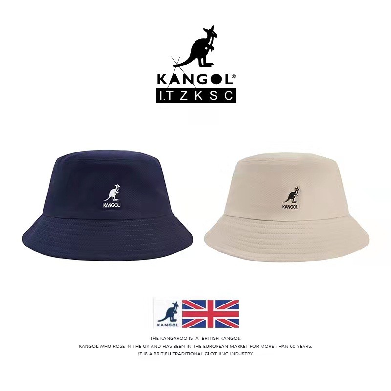หมวกกันแดดจิงโจ้หญิงหมวกถังหมวกบังแดดหมวกฤดูร้อน kangol