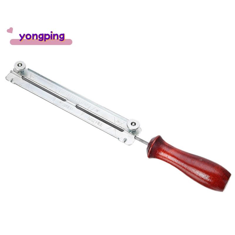 3/16 นิ้ว 4.8 มม.รอบแบน Sharp Sharpening Sharpener Force ไฟล์ผู้ถือชุด Handle Chainsaw Chain เครื่องมือ