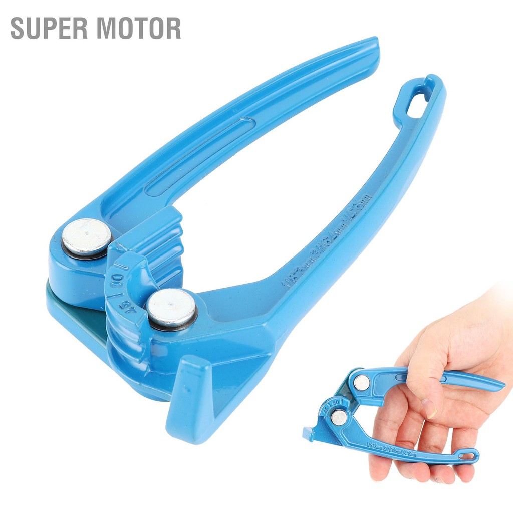 Super Motor 1/8in 3/16in 1/4in หลอด Bender ท่อการใช้เบรค AC สารทำความเย็นสายดัดเครื่องมือสีฟ้า