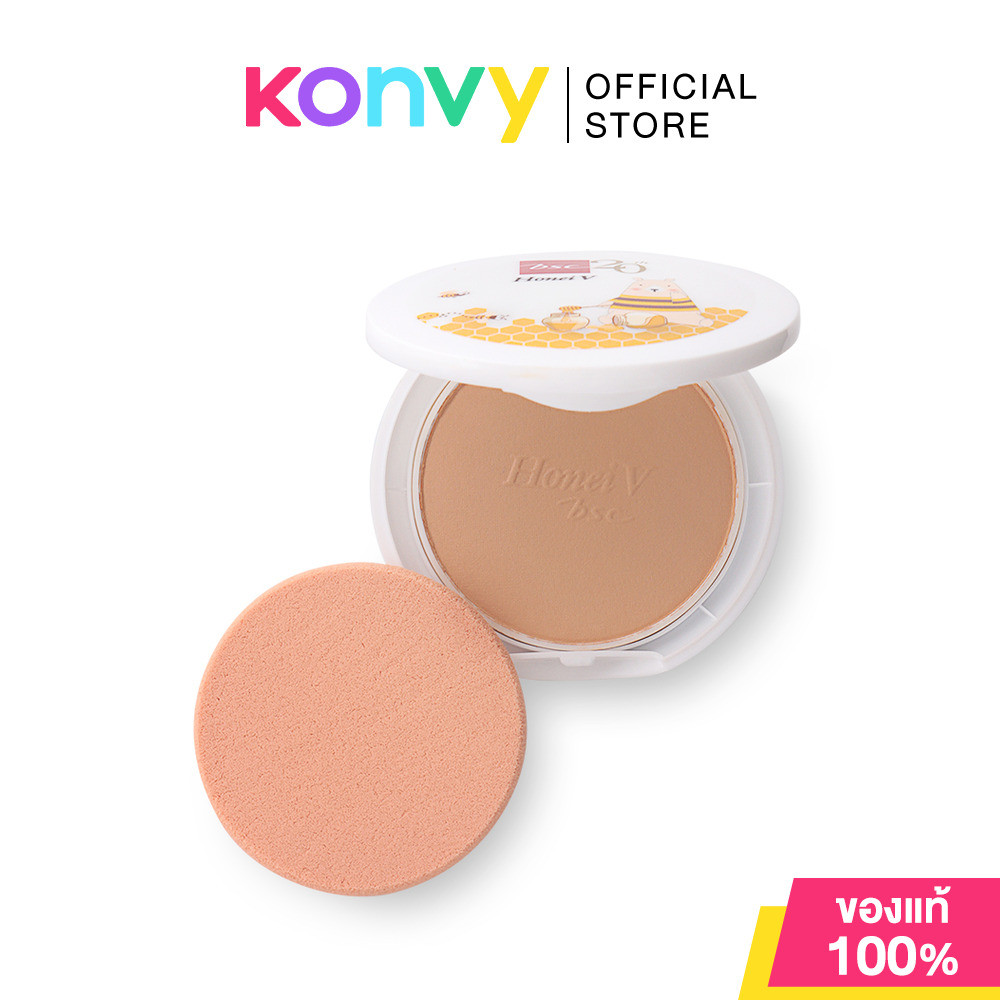 Honei V Bsc Sweet Honei Bear UV Whitening Powder Cake 9g #W2.