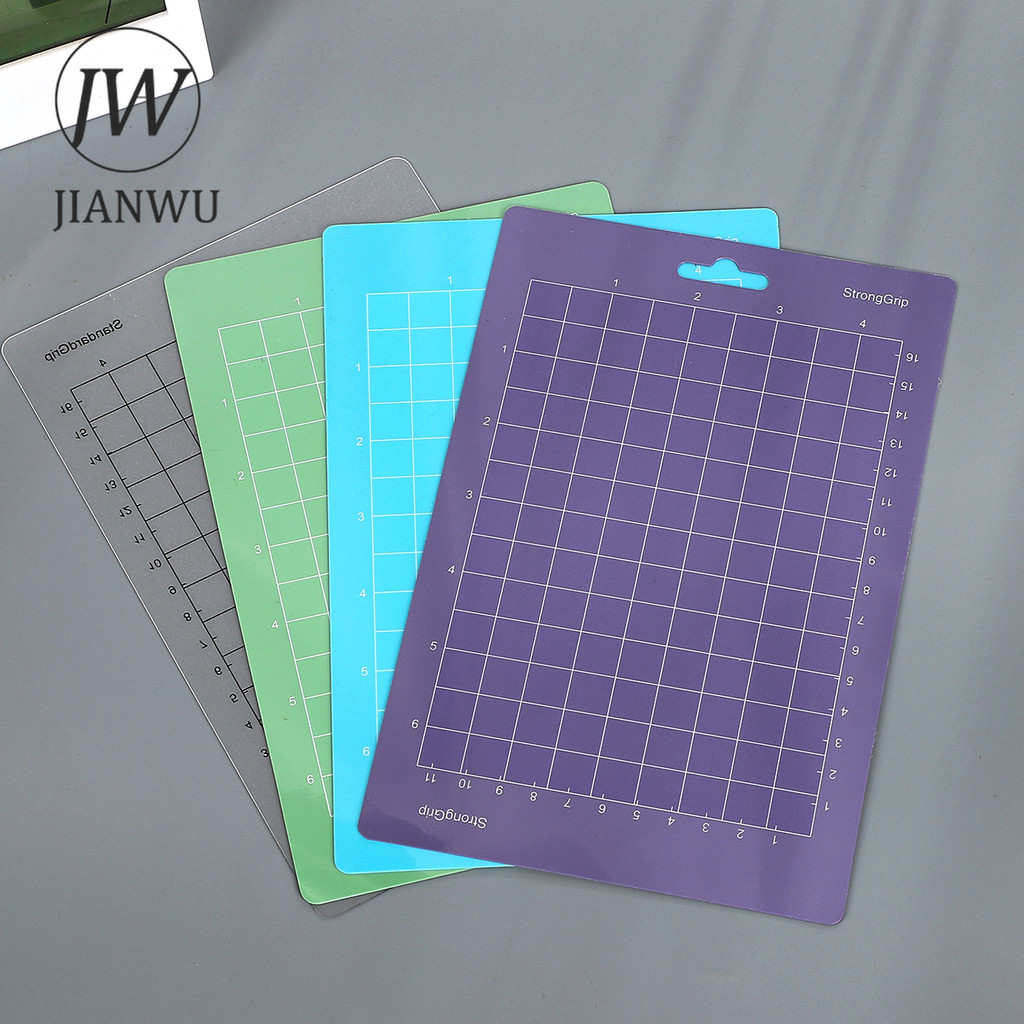 Jianwu 1 Pc หรือ 4 ชิ้น/เซ็ต PVC ตัด Plotter Mat Sticky วัสดุ Collage ตัด Mat Creative DIY Journal นักเรียนอุปกรณ์