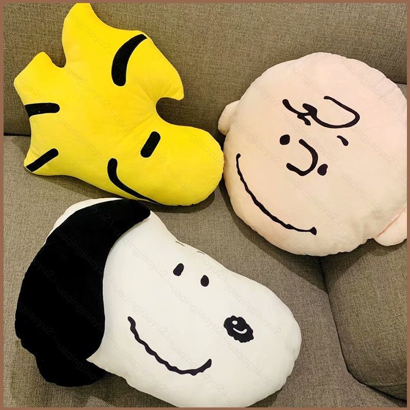 Hq2 SNOOPY Charlie Brown Woodstock ตุ๊กตาการ์ตูน ตุ๊กตาของเล่น หมอนโยนสัตว์ เบาะถั่ว