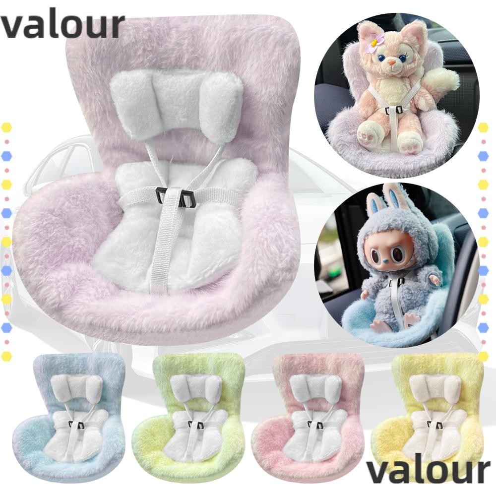 Valour Car Doll Safety Seat, เก้าอี้ทนทานรุ่น Labubu Doll Car Seat, ขายเฉพาะที่นั่ง Plush Girl ของขวัญพลาสติกรถ Air Exhaust ตกแต่งสําหรับ 17 ซม. Labubu Doll