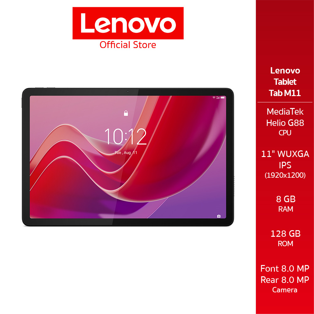 LENOVO TAB M11(ZADB0377TH) MEDIATEK HELIO G88 RAM 8GB ROM 128GB 11 WUXGA (1920 X 1200)
