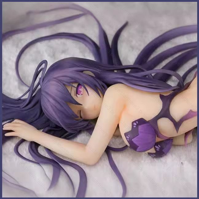 Ye DATE A LIVE Action Figure Yatogami Tohka Sleeping ตําแหน่งสาวสวยตุ๊กตาของเล่นเครื่องประดับรถ