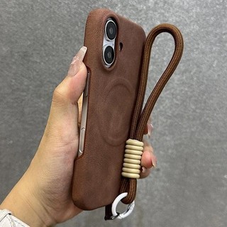 หรูหราพร้อมเชือกเส้นเล็ก Cortex เคสโทรศัพท์สําหรับ iPhone 12 13 14 15 16 Pro Max Plus กันชนแม่เหล็กฝาหลัง