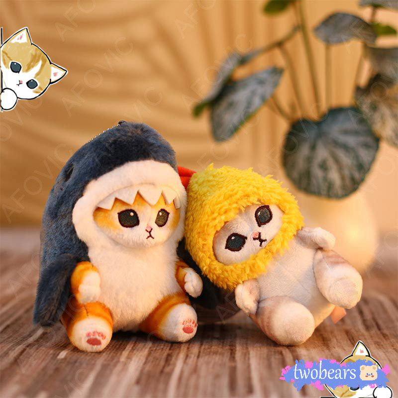 ร้านไทย กระเป๋าเป้สะพายหลังลายการ์ตูนน่ารักๆสำหรับ kado pacar คริสต์มาสงานอดิเรกเทมปุระทอดกุ้งฉลามแมวพวงกุญแจตุ๊กตา
