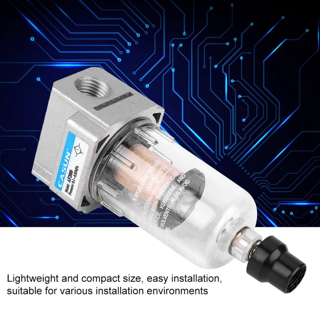 ตัวกรอง AF2000-02 G1/4 750L / นาที5μm Particulate Automatic Drain