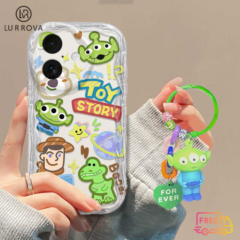 กรณี OPPO A3X A60 A79 5G A3 Pro A38 A57 A58 A98 A78 A17K A74 A16 A15 A77 A7 A54 A12 A3S A5 A92 A31 A53 A76ของเล่นดาวเคราะห์สามตากันกระแทกโทรศัพท์ทีพียูมือถือ