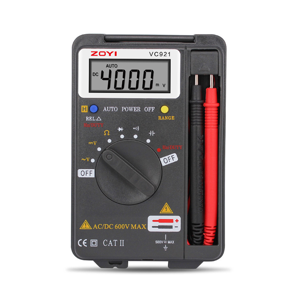 ZOYI VC921 Digital Multimeter เครื่องวัดมัลติมิเตอร์ไฟฟ้าดิจิทัล ขนาดเล็ก แบบพกพา ความแม่นยําสูง