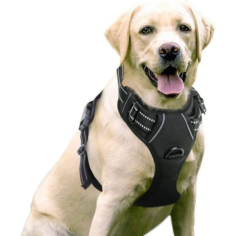 Pet Dog Harness Reflective Adjustable Breathable Dog Vest Harness for Small Medium Large Dogs Cat Do