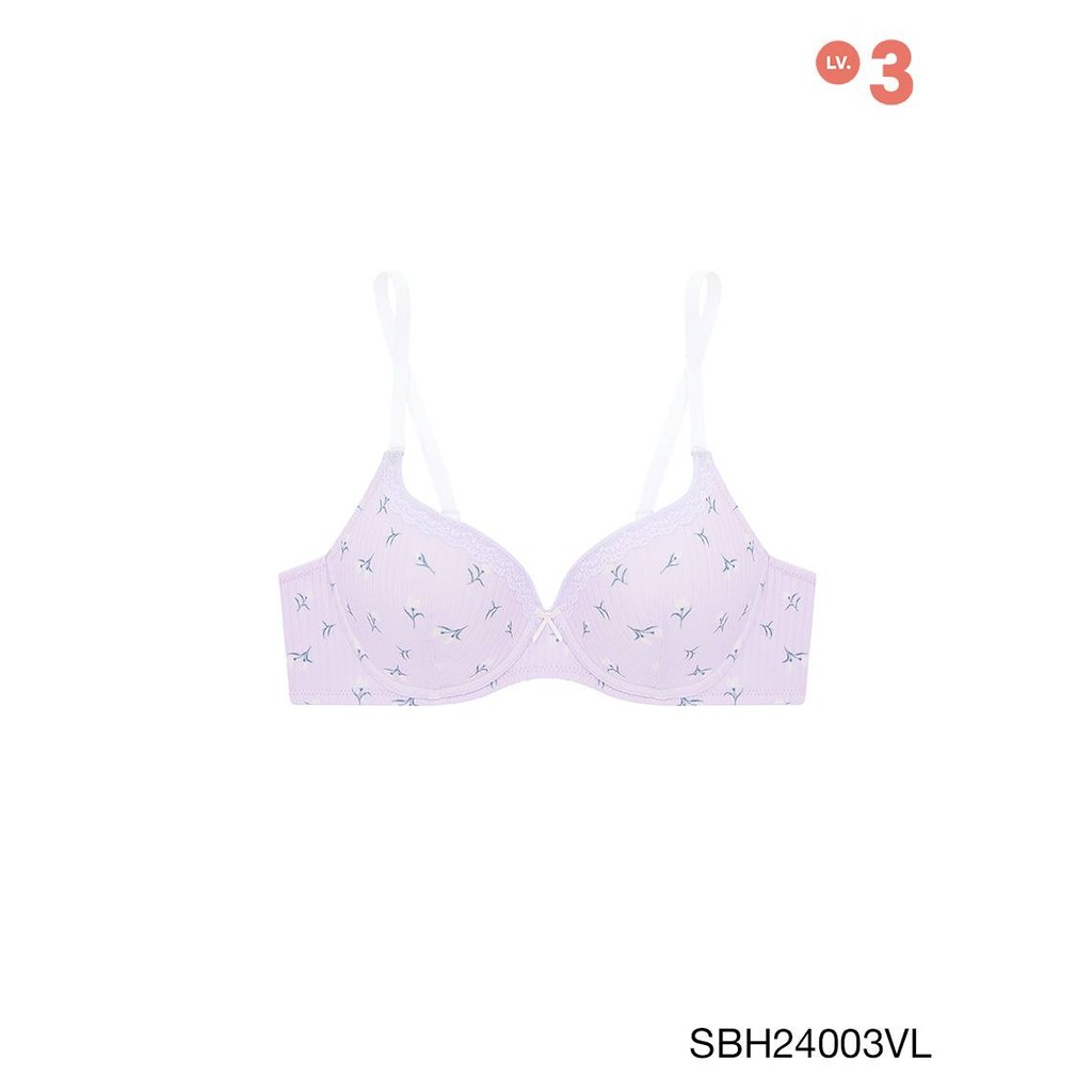 Sabina Soft Doomm Level 3 เสื้อชั้นใน มีโครง รหัส SBH24003VL - สีม่วงอ่อน