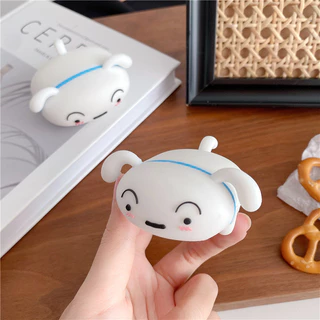 (Pro3 2025)เคส Nohara Shiro น่ารักสําหรับ AirPods4/4ANC(2024)1/2/3/Pro/Pro2 เคสซิลิโคนอ่อนนุ่มพร้อมคาราบิเนอร์