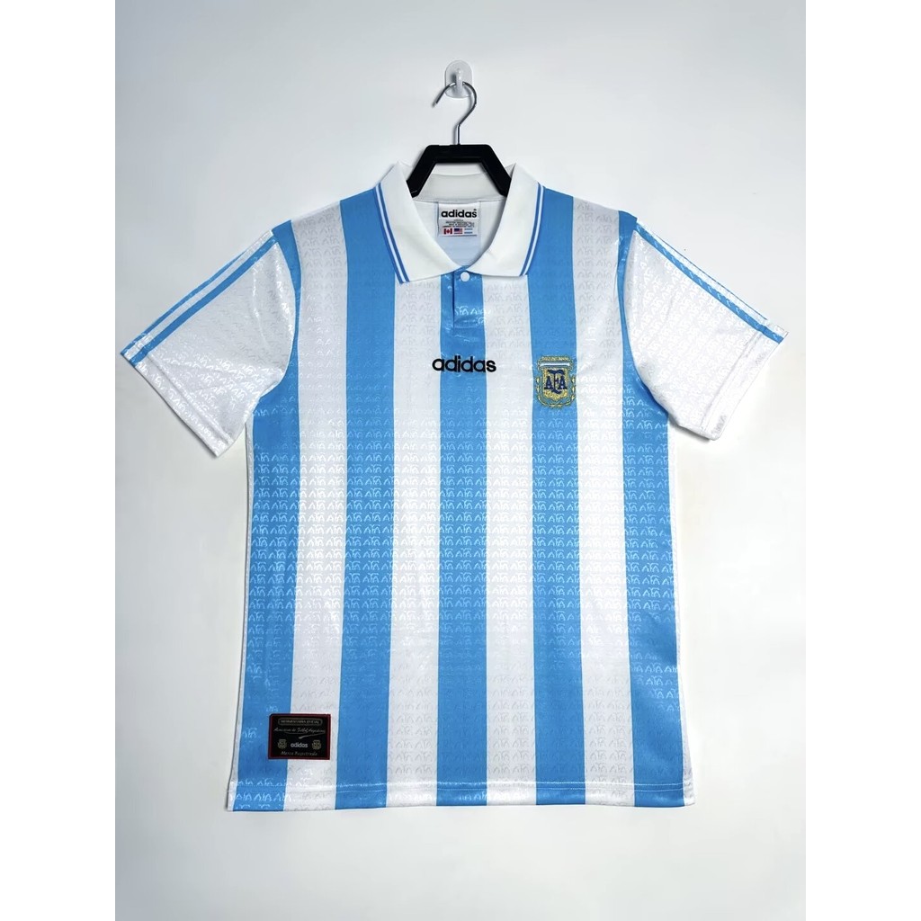 รุ่นวินเทจ 1994 เสื้อเหย้าอาร์เจนตินา เสื้อฟุตบอลคุณภาพสูง S-2XL