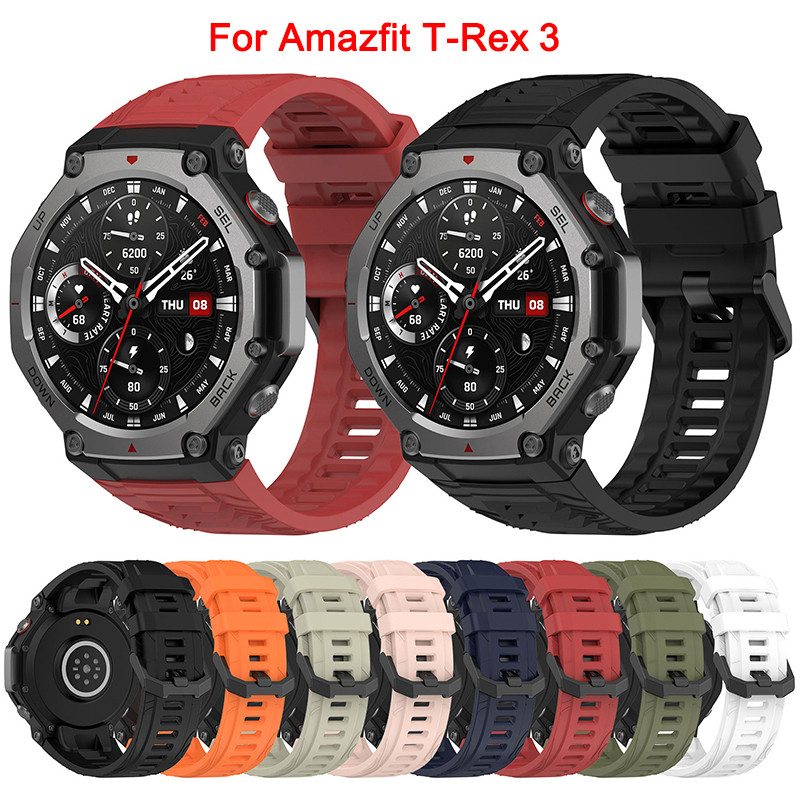 สายนาฬิกาซิลิโคนสําหรับ Huami Amazfit T-Rex 3