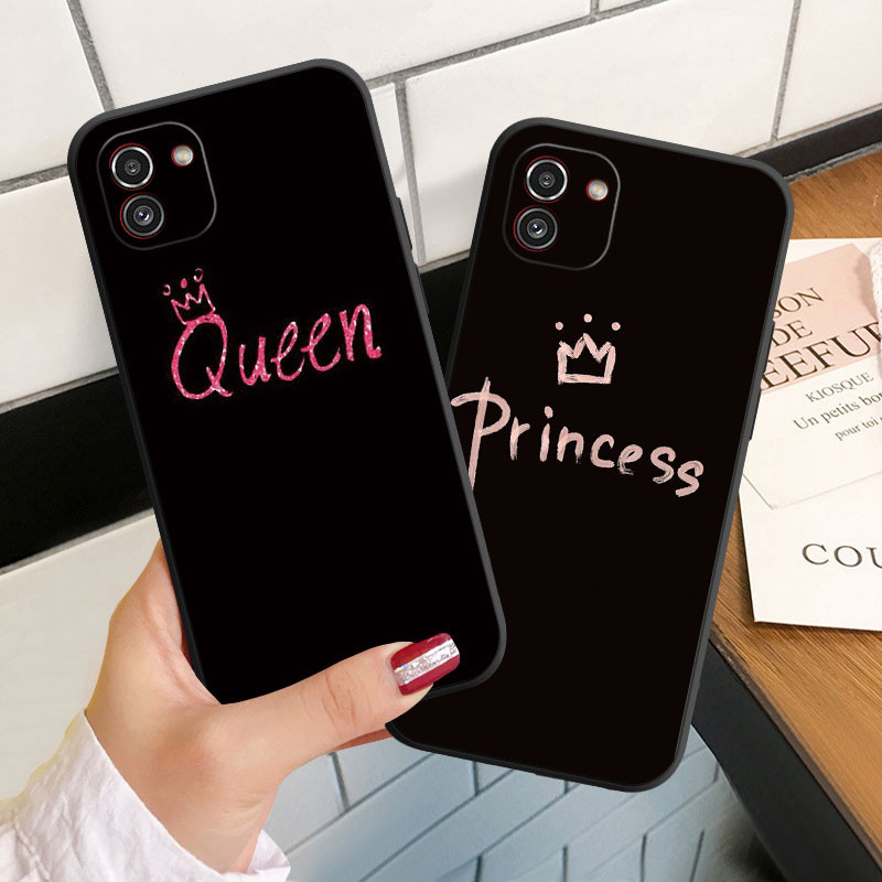 SAMSUNG สําหรับSamsung A03 Core A03S A13 A23 A33 A53 A73 4G 5G Silicoenเคสโทรศัพท์ปกอ่อนQueenและKing